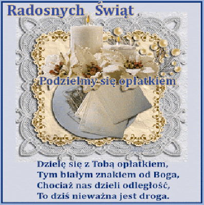 Zapalone świece. Podzielmy się opłatkiem